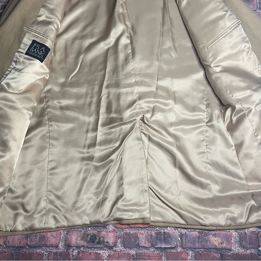 Jos A Bank 100% Camel Hair Blazer Jacket Sport Coat Men's 46XL Beige Tan - Picture 11 of 12